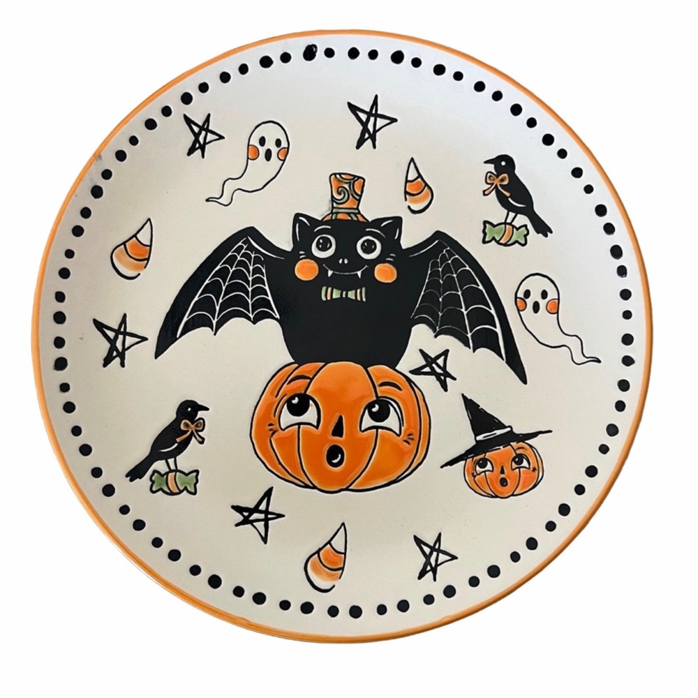 Eli + Ana Creep Show Halloween Themed Decorative Plate 8.5 in